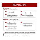 Kihung LED Grow Light | 4FT T8 Grow Light | 336W(8×42W) Full Spectrum Growing Lights with Reflectors