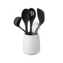 KitchenAid Tool and Gadget Set with Crock| 6-Piece Color Black