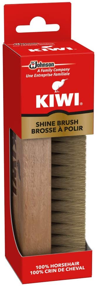 Kiwi 100% Horsehair Shine Brush