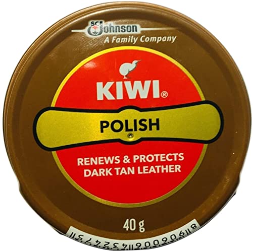 Kiwi Shoe Polish Paste | Black and Dark Tan | Pack of 2