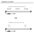 LAIFUNI Dimmable Under Cabinet Lighting RGB LED Light Bar(36 Inch)