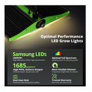 LED Grow Light | VIPARSPECTRA P2000 LED Grow Light Full Spectrum LED Grow Lights with Samsung LEDs (Includes IR)