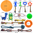 LEGEND SANDY Teething Puppy Chew Toys Pack of 14 Toys