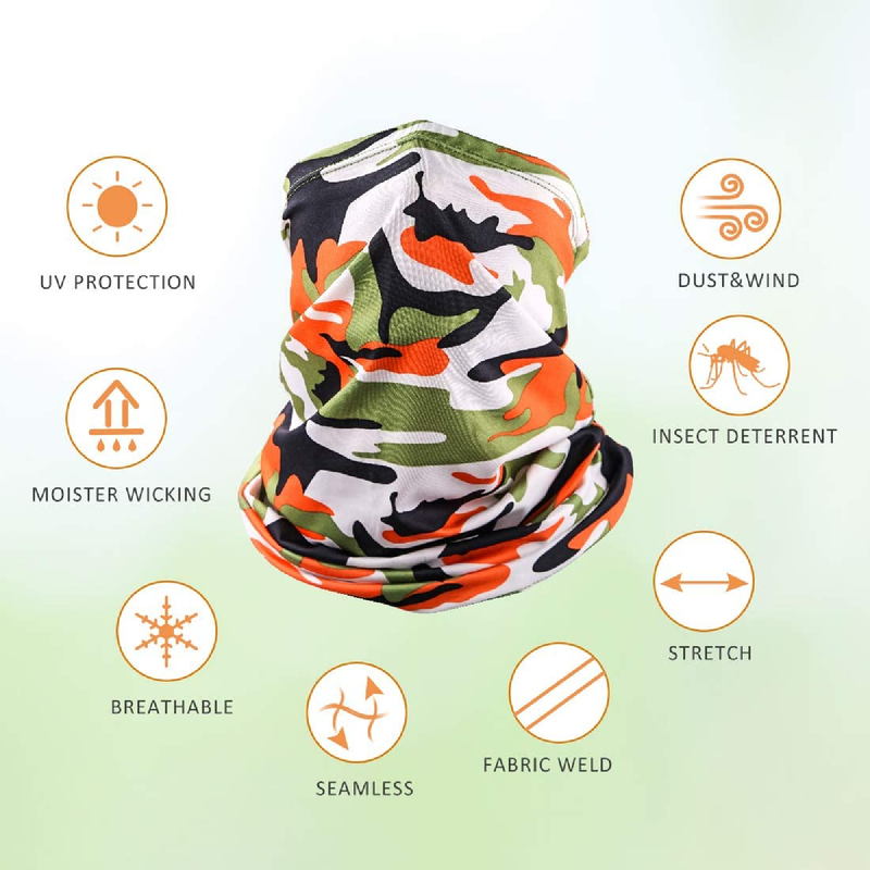 Lightweight Face Mask Scarf Windproof Breathable Sun Protection