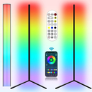 LZHOME 2 Pack LED Corner Floor Lamps RGB Color Changing Floor Lamps