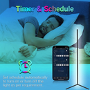 LZHOME 2 Pack LED Corner Floor Lamps RGB Color Changing Floor Lamps