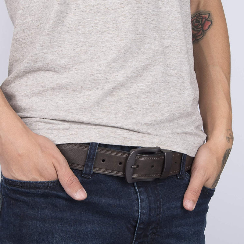 Levi's Men's Reversible Casual Jeans Belt | Brown/Black Stitched