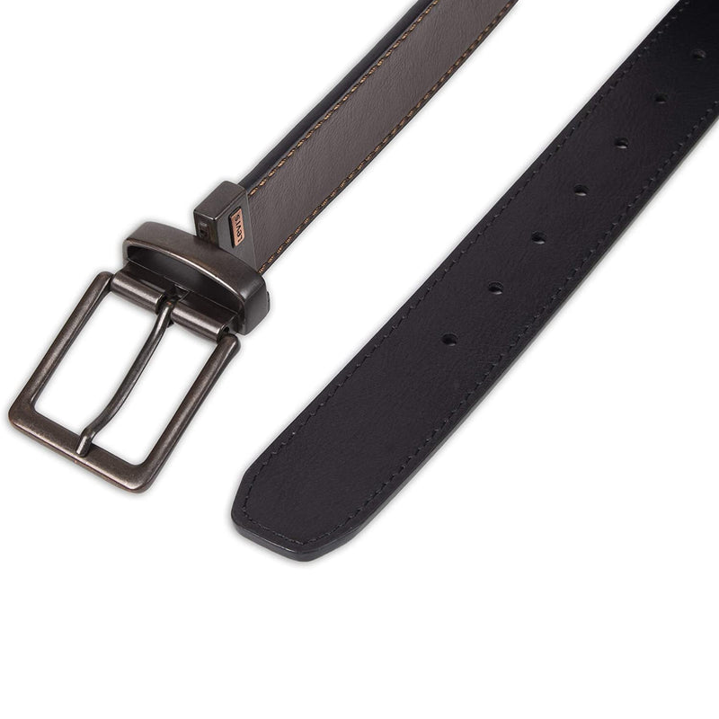 Buy Tommy Hilfiger Printed Leather Casual Mens Reversible Belt (Brown,Free  Size) at