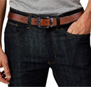 Levi's Men's Reversible Casual Jeans Belt | Dark Tan/Black