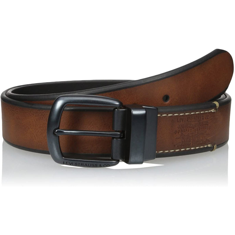 Levi's Men's Reversible Casual Jeans Belt | Tan/Black Toby