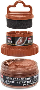 Moneysworth & Best Instant Shoe Shine Cream Kit with Dauber