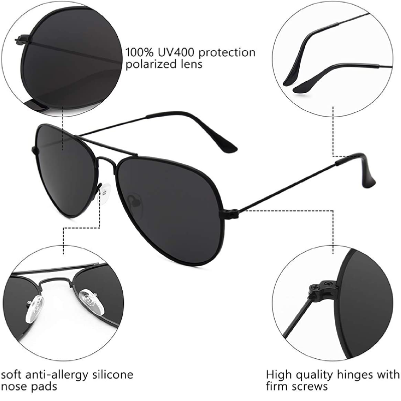 Livhò Sunglasses For Men Women Aviator Polarized