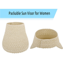 Livingston | Wide Brim Sun Hats for Women Straw Foldable Roll Up Sun Hats