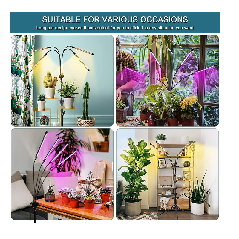 stick on grow lights for plants Lxyoug LED Grow Lights for Indoor Plants Full Spectrum Plant Light wit