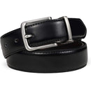 Mens Bulliant Leather Reversible Belt 1.25" Dress Casual | One Reverse For 2 |  Black/Antique Coffee1033