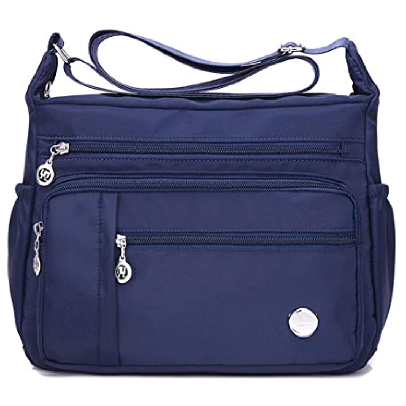 Women's Nylon Crossbody Messenger Bag – Multiple Pockets, Waterproof, 11x8.6 Inches, Durable Handbag/Shoulder Bag For Travel & Everyday