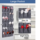 MISSLO Heavy Duty Fabric Over The Door Hanging Shoe Organizer