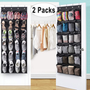 MISSLO Over The Door Shoe Rack 24 Large Mesh Pockets