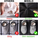 MISSLO Over The Door Shoe Rack 24 Large Mesh Pockets