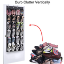 MISSLO Over The Door Shoe Rack 24 Large Mesh Pockets