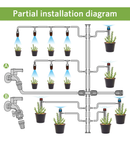 MIXC 226Ft Greenhouse Micro Drip Irrigation Kit | Automatic System