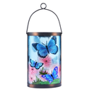 MUMTOP Outdoor Hanging Solar Lantern | Decorative| Waterproof| LED| Butterfly Solar Lights | Outdoor Garden Patio Table Lamp