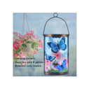 MUMTOP Outdoor Hanging Solar Lantern | Decorative| Waterproof| LED| Butterfly Solar Lights | Outdoor Garden Patio Table Lamp