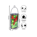 MUMTOP Outdoor Hanging Solar Lantern | Decorative| Waterproof| LED| Cardinal Solar Lights | Outdoor Garden Patio Table Lamp