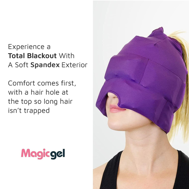 Magic Gel Headache and Migraine Relief Cap an Ice Mask or Hat for Headache