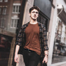 Maikun | Mens & Womens Canvas | Belt with Black D-ring | Color Black Buckle+dark Blue