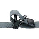 Maikun | Mens & Womens Canvas | Belt with Black D-ring | Color Black Buckle+dark Grey