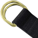 Maikun | Mens & Womens Canvas | Belt with Black D-ring | Color Gold Buckle+black
