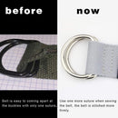 Maikun | Mens & Womens Canvas | Belt with Black D-ring | Color Gold Buckle+black