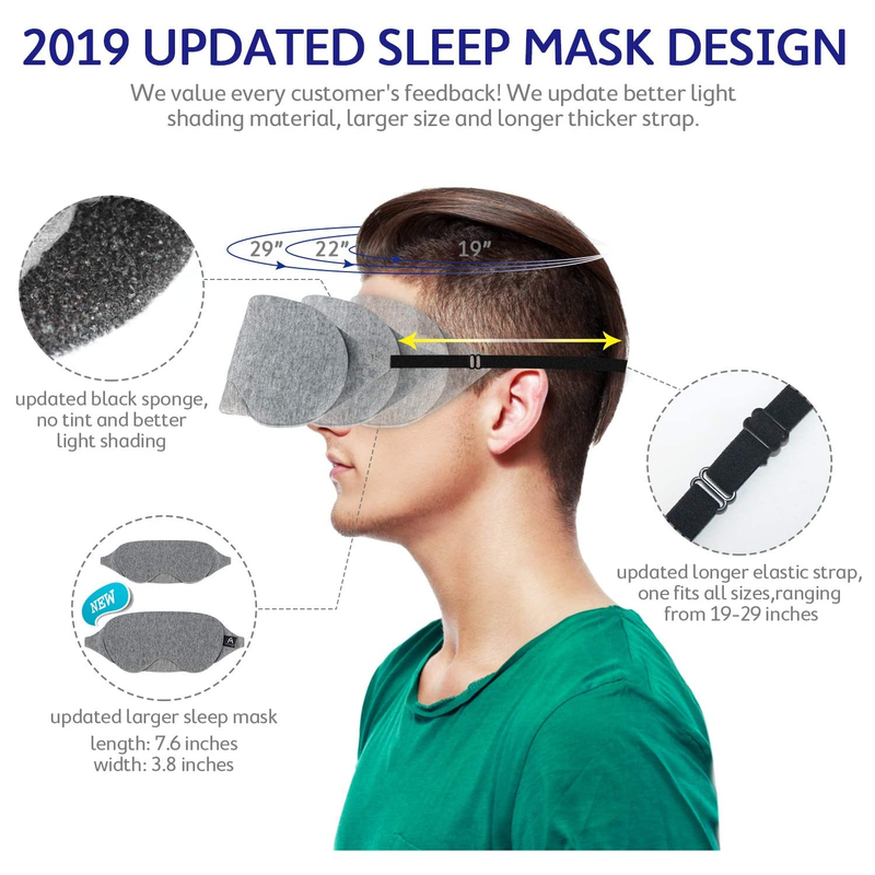 Silk Sleep Mask - Rose Terra - Soft Eye Mask for Sleep