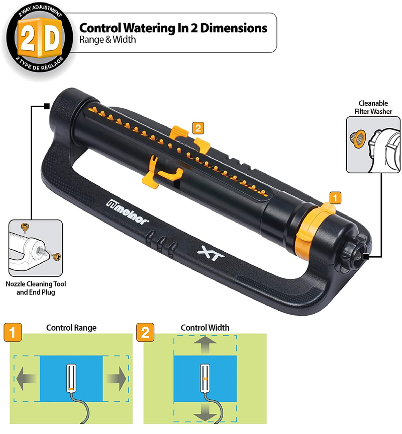 Melnor 65074-AMZ XT Turbo Oscillating Sprinkler