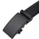 Men's Real Leather Ratchet | Dress Belt with Automatic Buckle |Elegant Gift Box | Black Style11