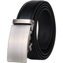 Men's Real Leather Ratchet | Dress Belt with Automatic Buckle |Elegant Gift Box | Black Style12