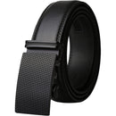 Men's Real Leather Ratchet | Dress Belt with Automatic Buckle |Elegant Gift Box | Black Style13