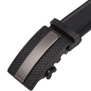 Men's Real Leather Ratchet | Dress Belt with Automatic Buckle |Elegant Gift Box | Black Style14