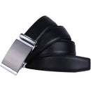 Men's Real Leather Ratchet | Dress Belt with Automatic Buckle |Elegant Gift Box | Black Style16