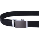 Men's Real Leather Ratchet | Dress Belt with Automatic Buckle |Elegant Gift Box | Black Style16