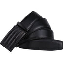 Men's Real Leather Ratchet | Dress Belt with Automatic Buckle |Elegant Gift Box | Black Style18