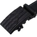 Men's Real Leather Ratchet | Dress Belt with Automatic Buckle |Elegant Gift Box | Black Style18