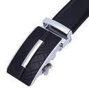 Men's Real Leather Ratchet | Dress Belt with Automatic Buckle |Elegant Gift Box | Black Style19