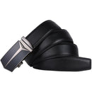 Men's Real Leather Ratchet | Dress Belt with Automatic Buckle |Elegant Gift Box | Black Style20