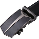 Men's Real Leather Ratchet | Dress Belt with Automatic Buckle |Elegant Gift Box | Black Style20