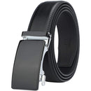 Men's Real Leather Ratchet | Dress Belt with Automatic Buckle |Elegant Gift Box | Black Style21