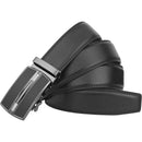 Men's Real Leather Ratchet | Dress Belt with Automatic Buckle |Elegant Gift Box | Black Style22