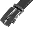 Men's Real Leather Ratchet | Dress Belt with Automatic Buckle |Elegant Gift Box | Black Style22