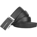 Men's Real Leather Ratchet | Dress Belt with Automatic Buckle |Elegant Gift Box | Black Style25